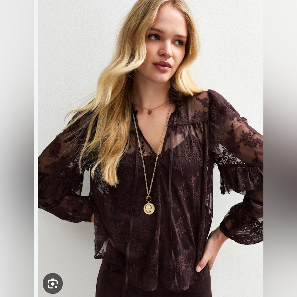 JohnPaulRichard Floral Velvet Blouse - Black, White, Orange